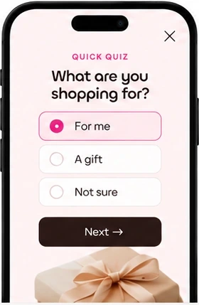 Quiz popup on a phone