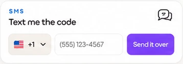 SMS capture popup
